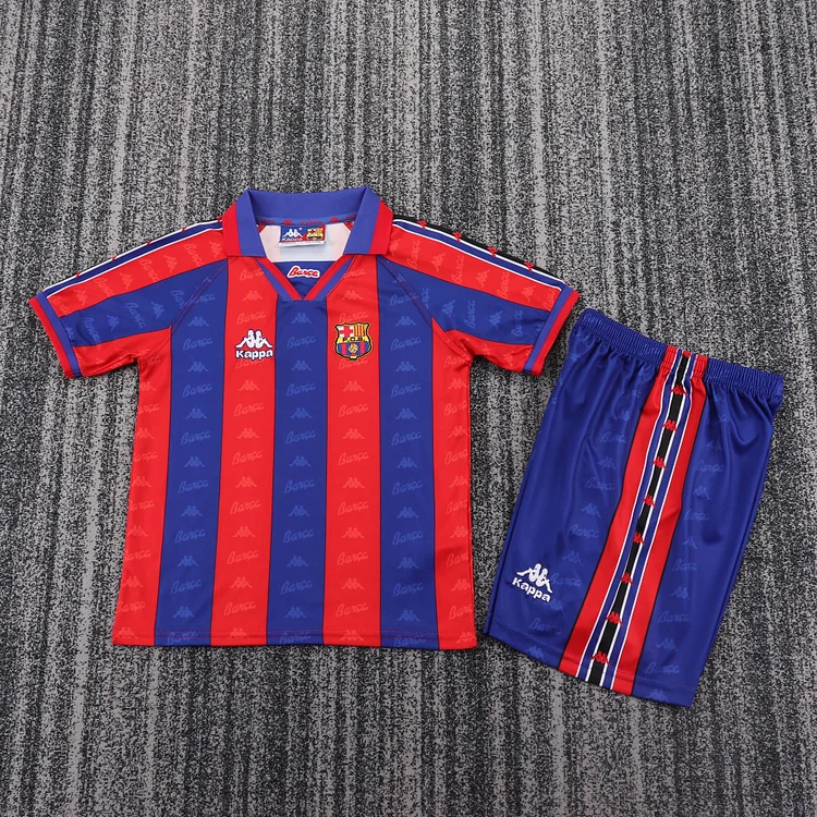 1996-97 Barcelona Home Retro Shirt - Kids Sizes