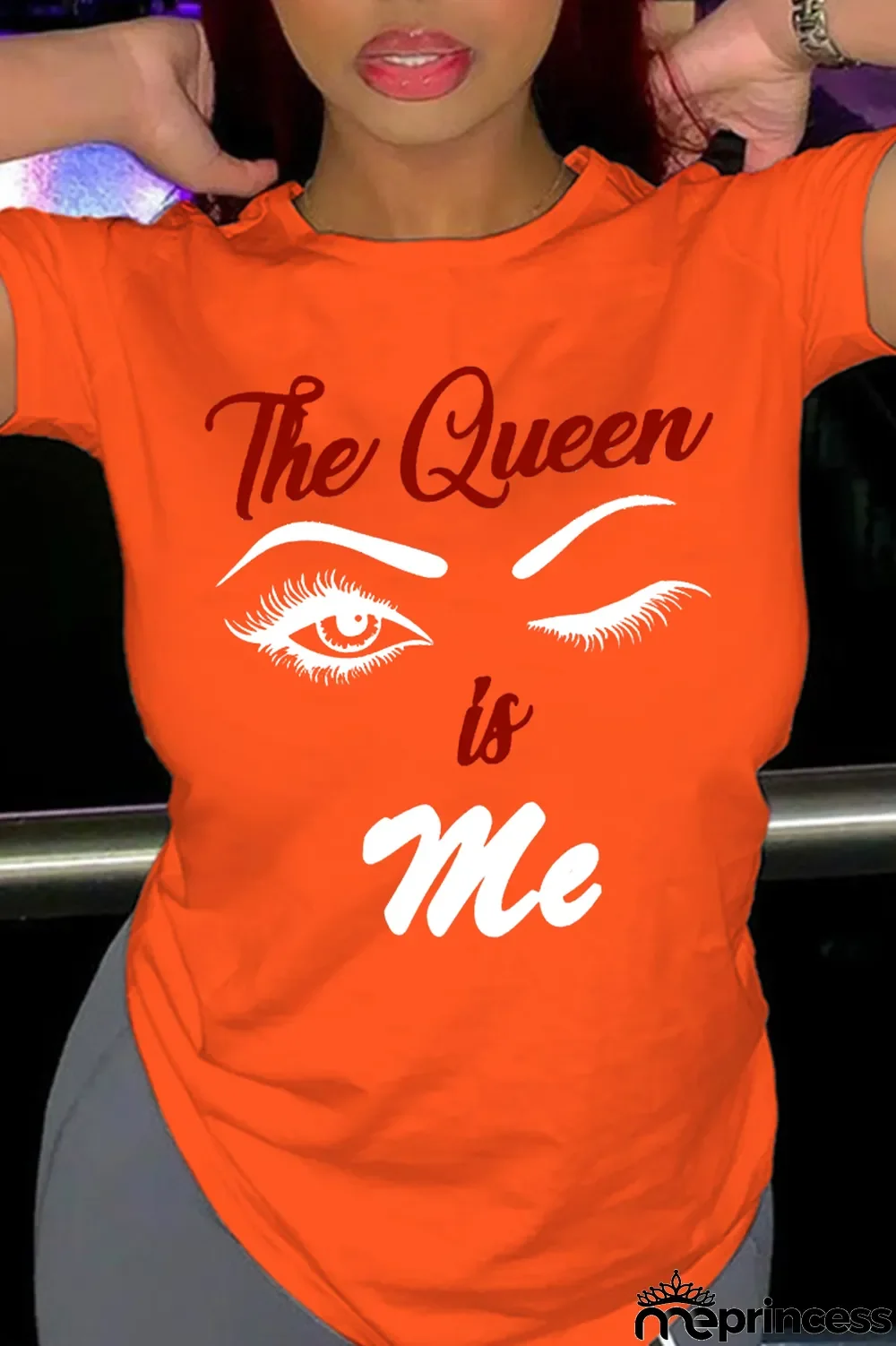 Navy Blue Casual Daily Print Patchwork Letter O Neck T-Shirts