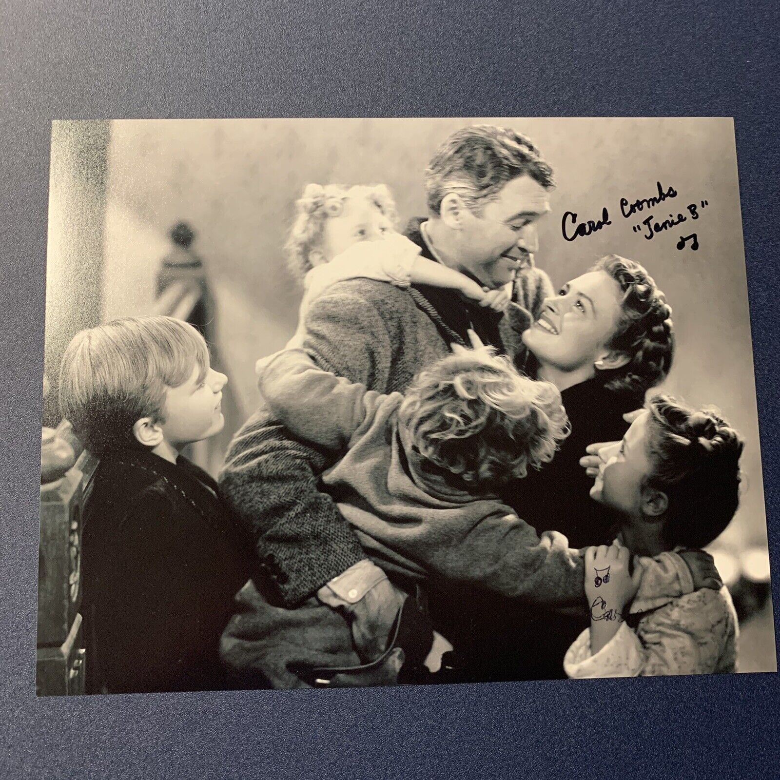 CAROL COOMBS HAND SIGNED 8x10 Photo Poster painting ACTRESS ITS A WONDERFUL LIFE AUTOGRAPHED COA