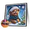 (US Local)4pack Xmas Animal-Crystal Rhinestone Diamond Painting(30x30cm)