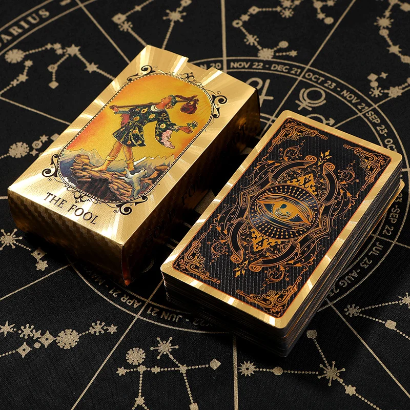 Golden Foil Tarot Deck & Guidebook