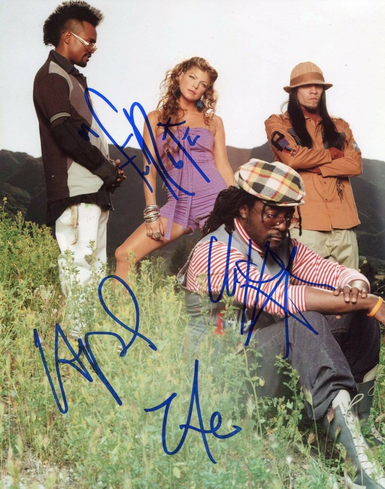 The Black Eyed Peas AUTHENTIC HIP HOP autographs, signed Photo Poster painting