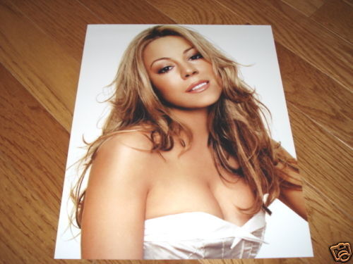 Mariah Carey Sexy Cool 8x10 Color Band Promo Photo Poster painting #7