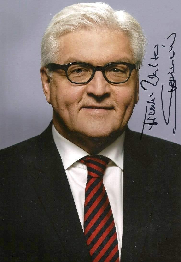 Frank-Walter Steinmeier PRESIDENT OF GERMANY autograph, In-Person signed Photo Poster painting