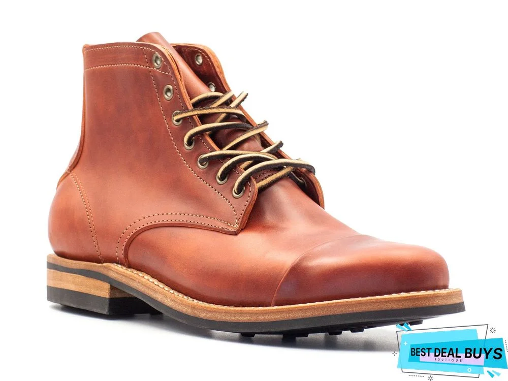 Cow Split Leather Men Boots Comfortable Boots Men Footwear Rubber Ankle Boots Men's Shoes