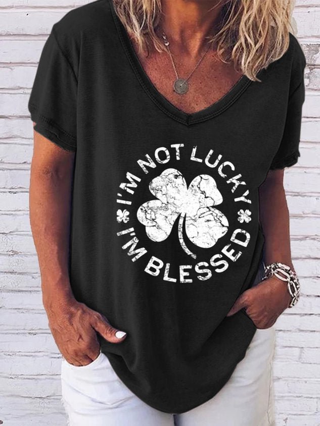 St. Patrick's Day V-Neck Short Sleeve T-Shirt socialshop