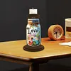 Bouteille de bougie d&rsquo;amour en bois - Bougeoir artisanal 5d bricolage