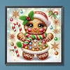 Snow Gingerbread Man-Special Shaped Diamond Painting
