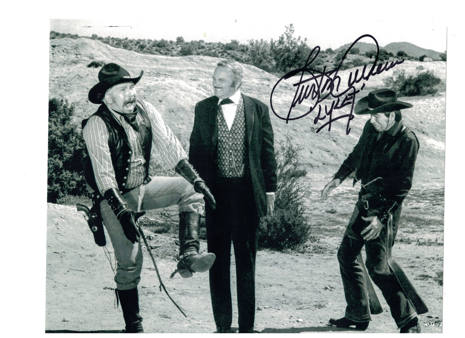 Burton Gilliam as Lyle From Blazing Saddles Signed 8x10 Photo Poster painting W/Our COA