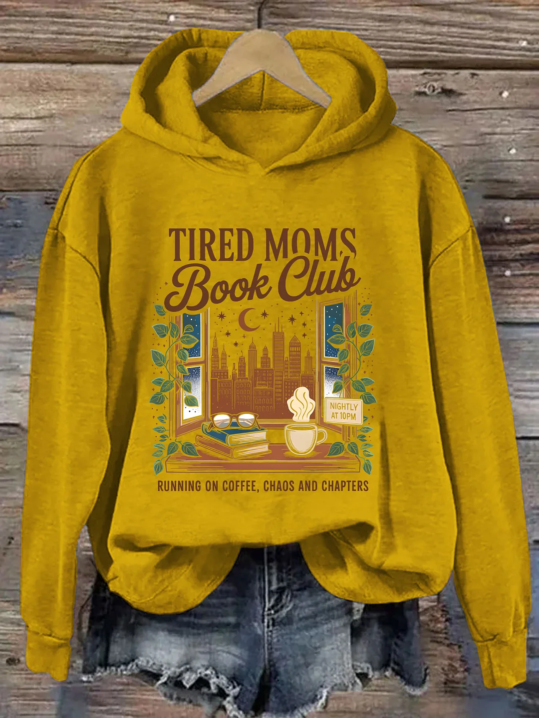 Tired Moms Book Club Hoodie