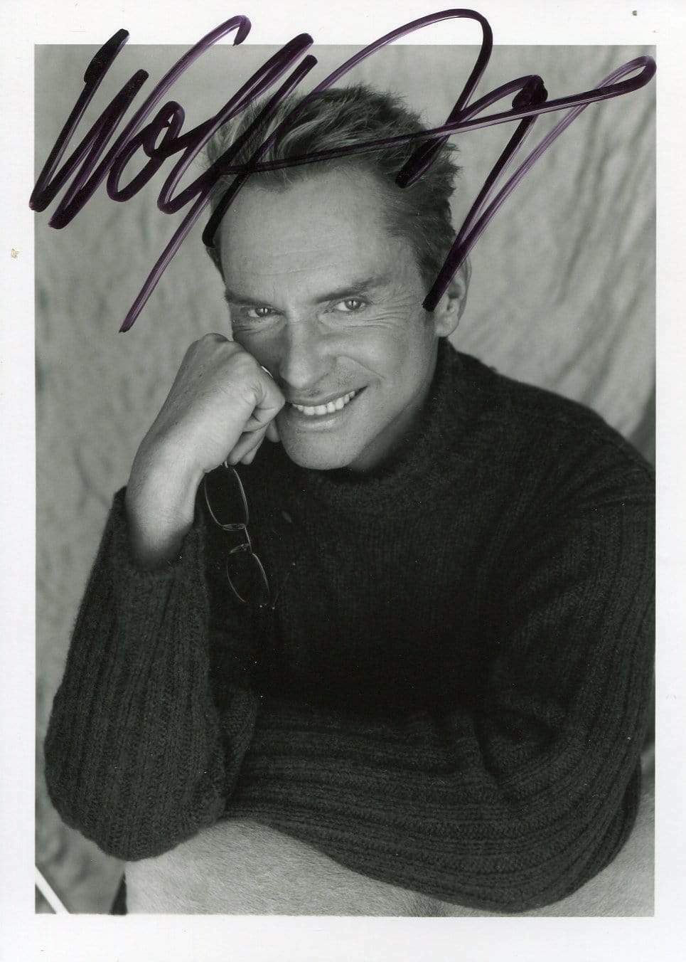 FASHION DESIGNER Wolfgang Joop autograph, signed Photo Poster painting