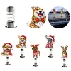 5PCS 2D Flat Xmas Dog DIY Diamond Painting Shake Car Ornaments for Center Console