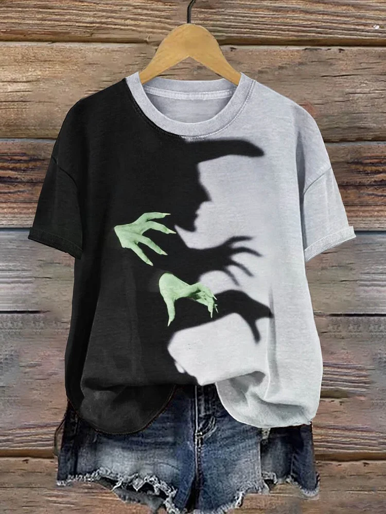 Women's Wicked Witch Of The West Art Print Casual T-Shirt