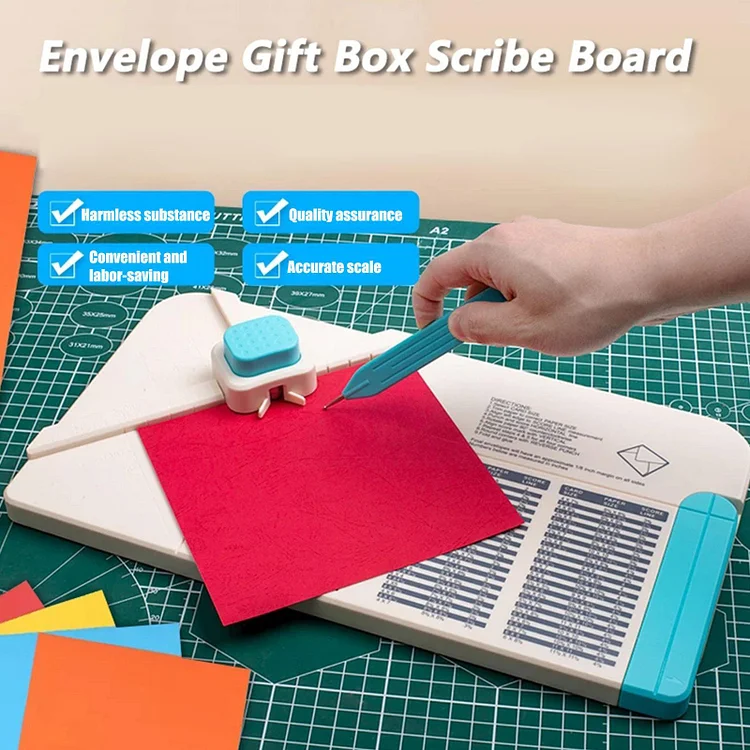 Gift Box Envelope Scribe board Envelope Punch Board DIY Envelope Pocket Making Embossing Board