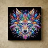 Framed Diamond Painting - Special Shaped - Wolf (25x25cm)