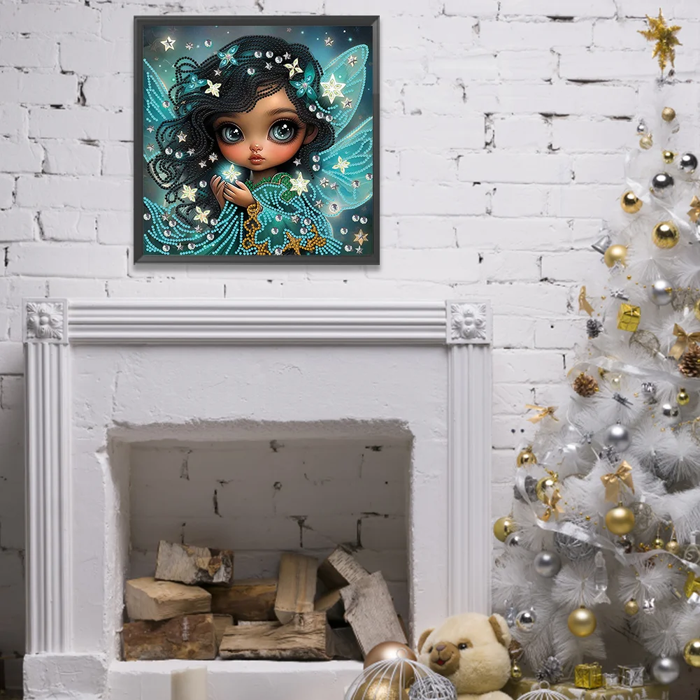 Diamond Painting - Partial Special Shaped Drill - Elf Girl(Canvas|30*30cm)