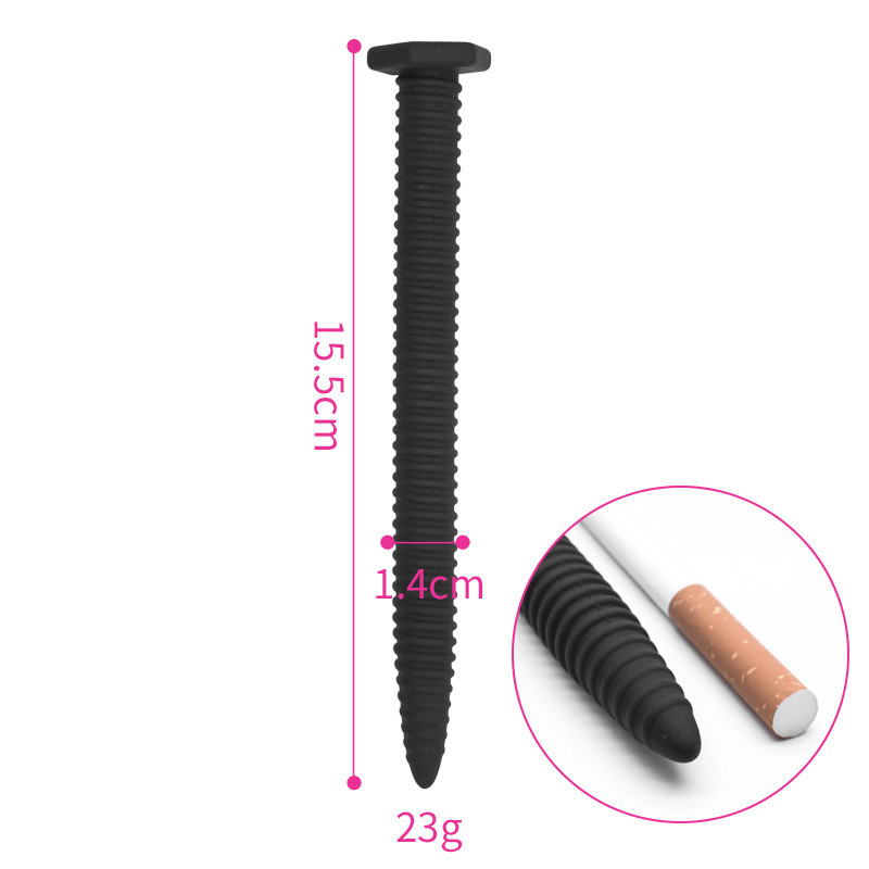 Subscriber Exclusive &mdash; Silicone Horse Eye Plug Urethral Masturbation Male Rod Plug Expander Horse Eye Rod Urethral Tube By Rose Toy