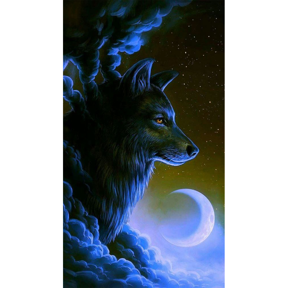 

Wolf - Round Drill Diamond Painting - 45*80CM (Big Size), 501 Original