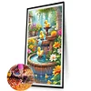 Diamond Painting-Round AB Drill Garden Fountain(75*45CM)