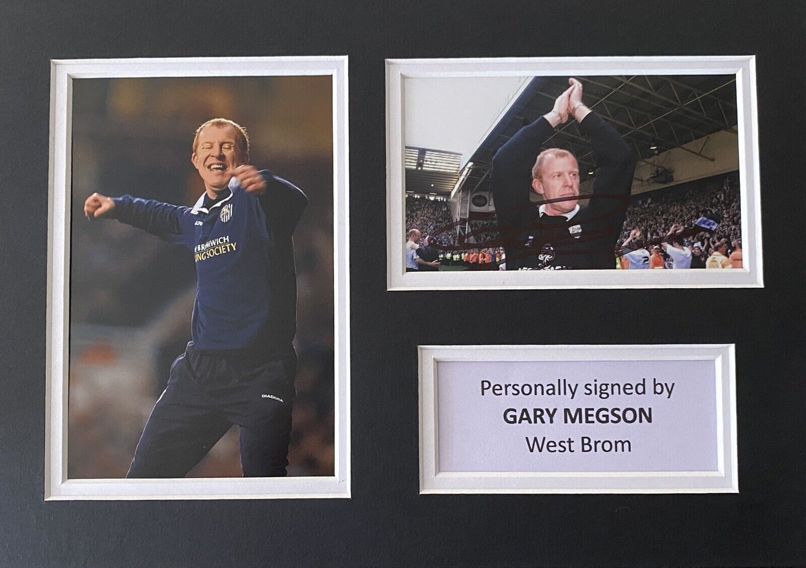 Gary Megson Genuine Signed West Brom Photo Poster painting In A4 Mount Display