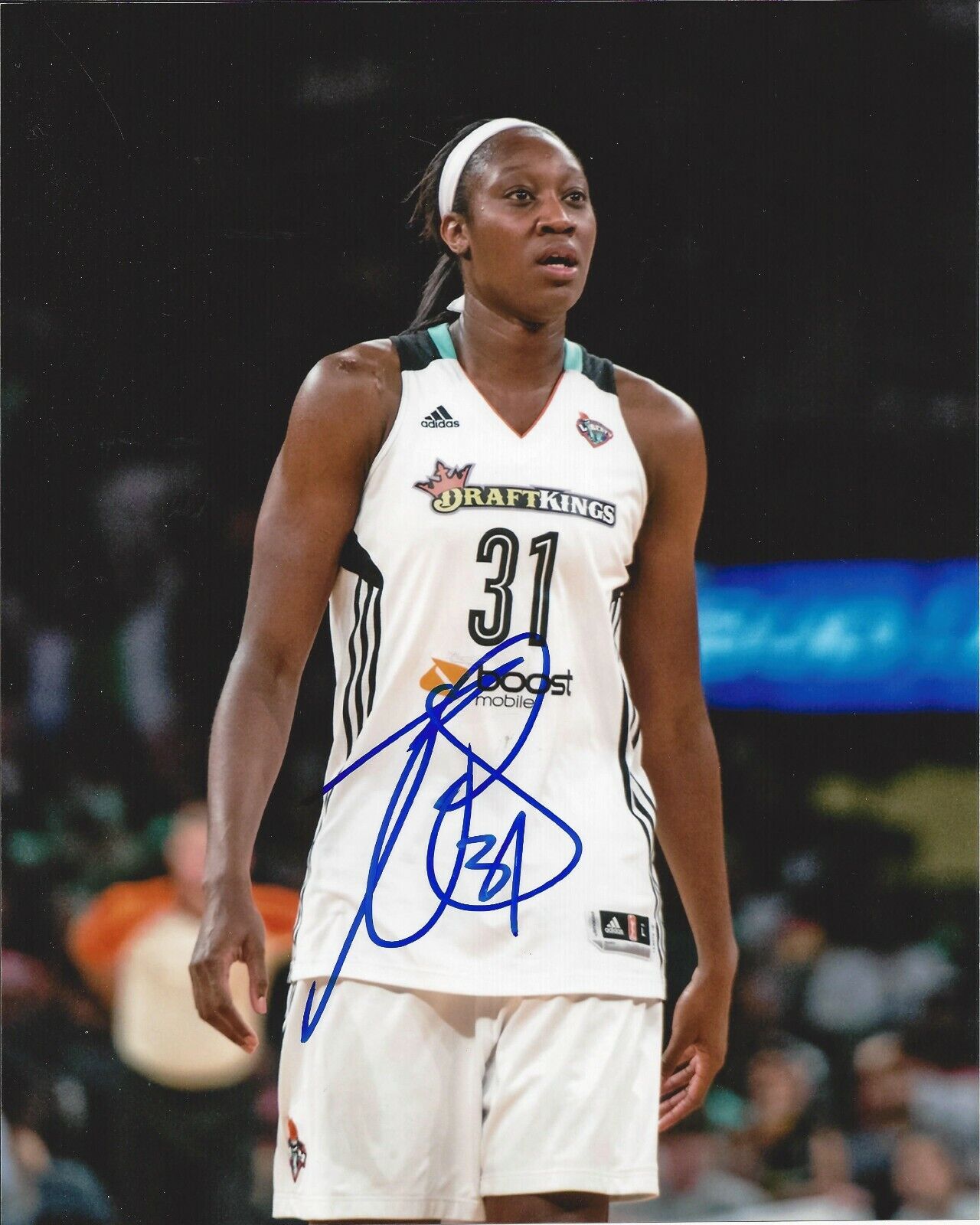 Tina Charles Autographed 8x10 New York LibertyB342