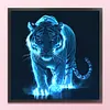 Tiger-11CT Stamped Cross Stitch 45*45cm tapestrymarket