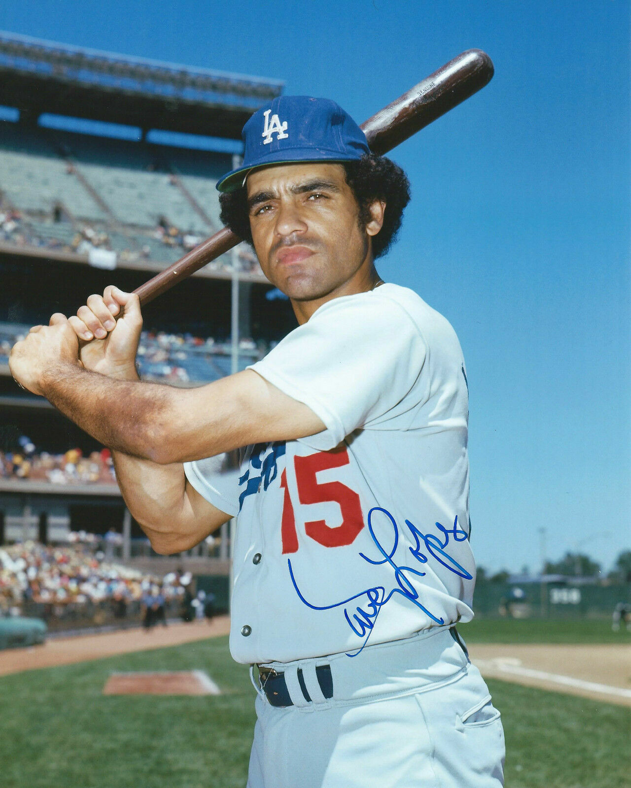 Davey Lopes Autographed Signed 8x10 Photo Poster painting ( Dodgers ) REPRINT