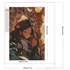 (40*60cm)Girl and Giraffe - Round AB Drill Diamond Painting