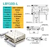 Precision micro-adjustment XY axis displacement platform, stainless steel LBX/LBY-40/50/60/70/80/100 manual slide