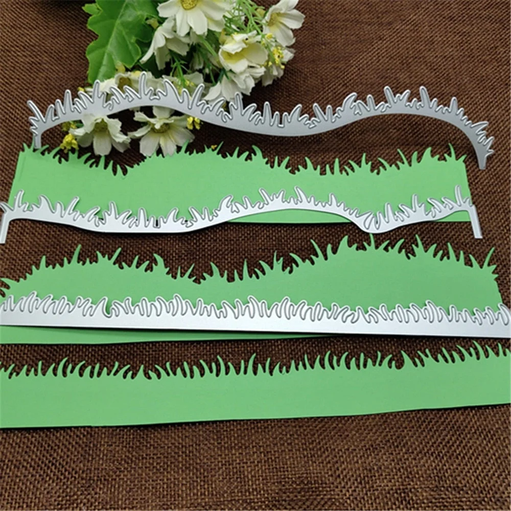 3 pieces grass Metal Cutting Dies Stencils For DIY Scrapbooking Decorative Embossing Handcraft Template