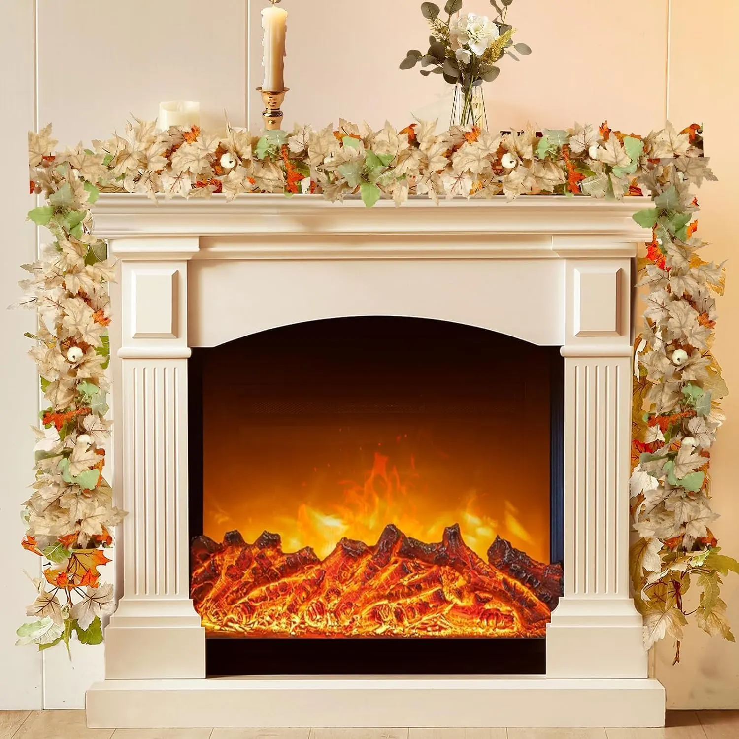 🔥Hot Sale 60% OFF - Artificial Maple Leaf Autumn Garland🍁