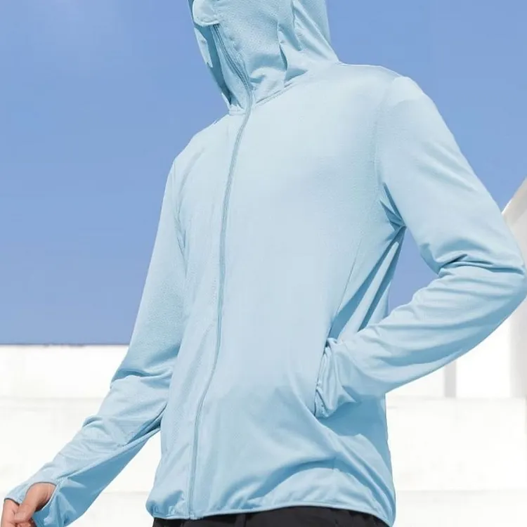 Lightweight UPF Sun Protection Jacket with Pockets for Men