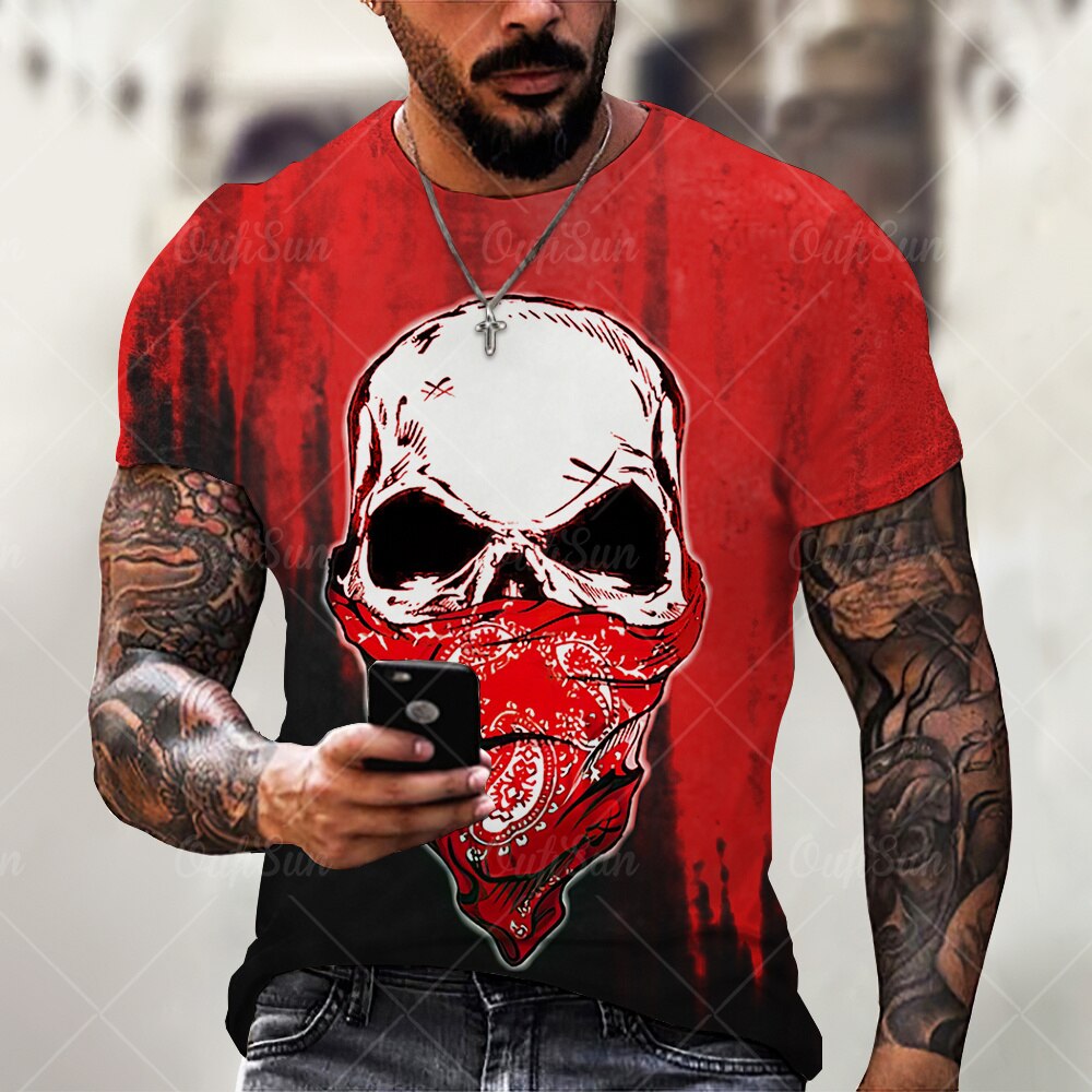 

Skull - 3D Printed Men T Shirt, Xxl, 501 Original