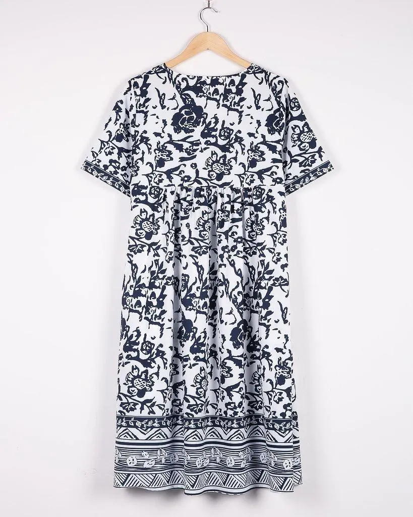 Better to Best Printed Dress-vocosishoes