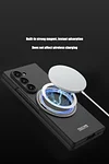 Suitable for Samsung ZFold mobile phone case external 360 rotating bracket magnetic wireless charging ultra-thin protective cover