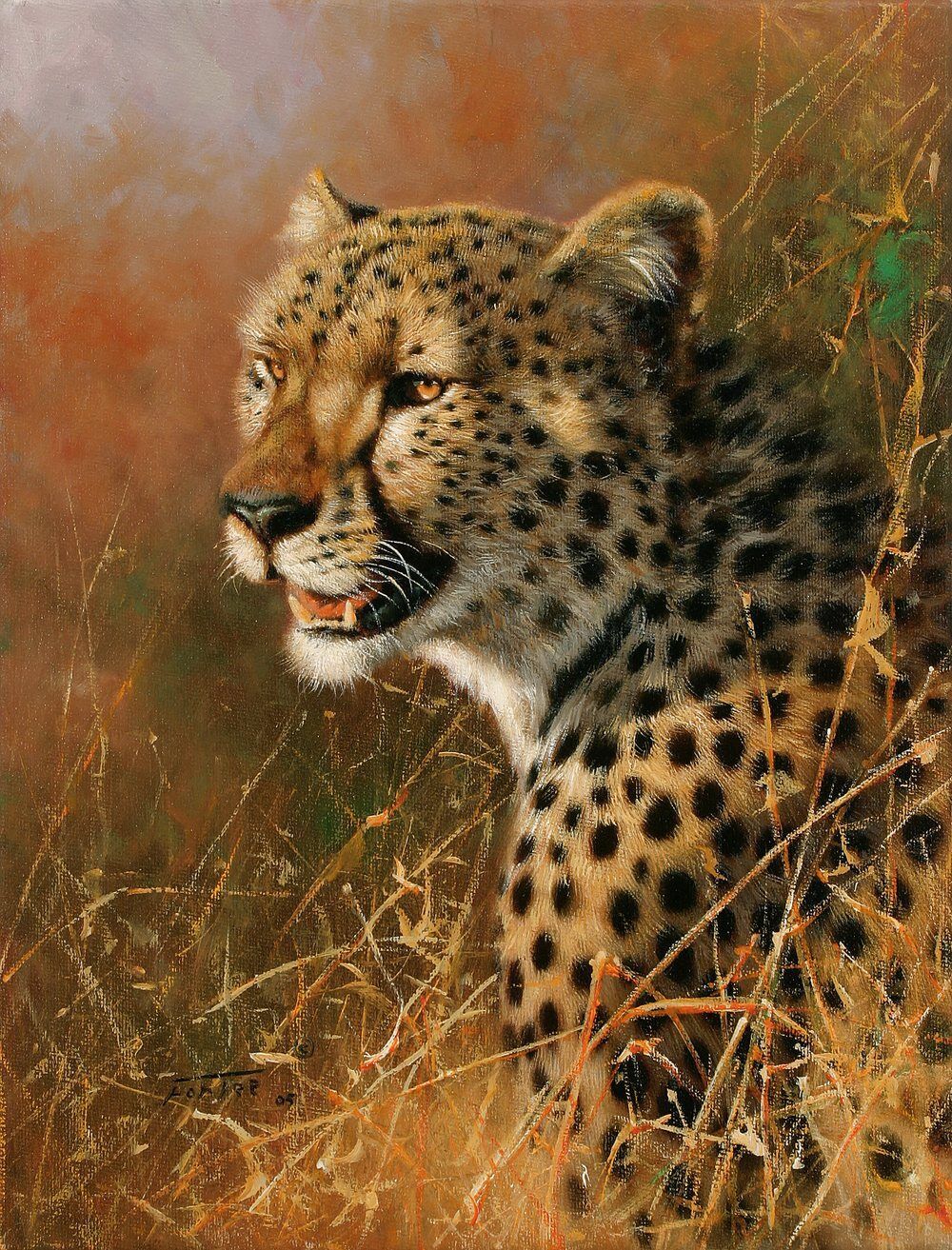 

African Cheetah – Paint By Numbers - 40*50CM, 501 Original