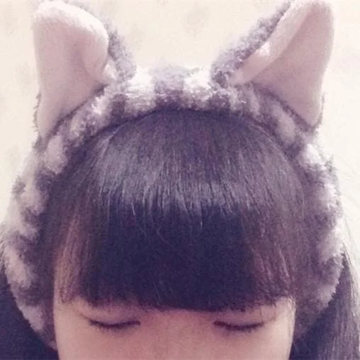 Kawaii Neko Cat Ear Fleece Hair Band For Make Up SP164904