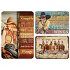 3PCS Cowgirls - Vintage Metal Signs Set - 20*30cm - Western