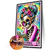 (40*60cmSkeleton Old Lady Tarot - Full Round Drill Diamond Painting