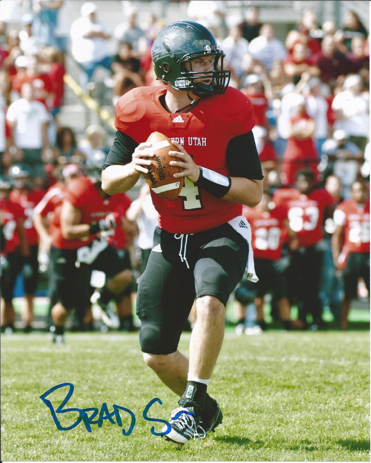 SOUTHERN UTAH BRAD SORENSEN SIGNED 8X10 Photo Poster painting W/COA QUARTERBACK NFL DRAFT C