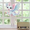 Diamond Painting Single-Side Blue Wing Dragon Hanging Pendant for Office Decor