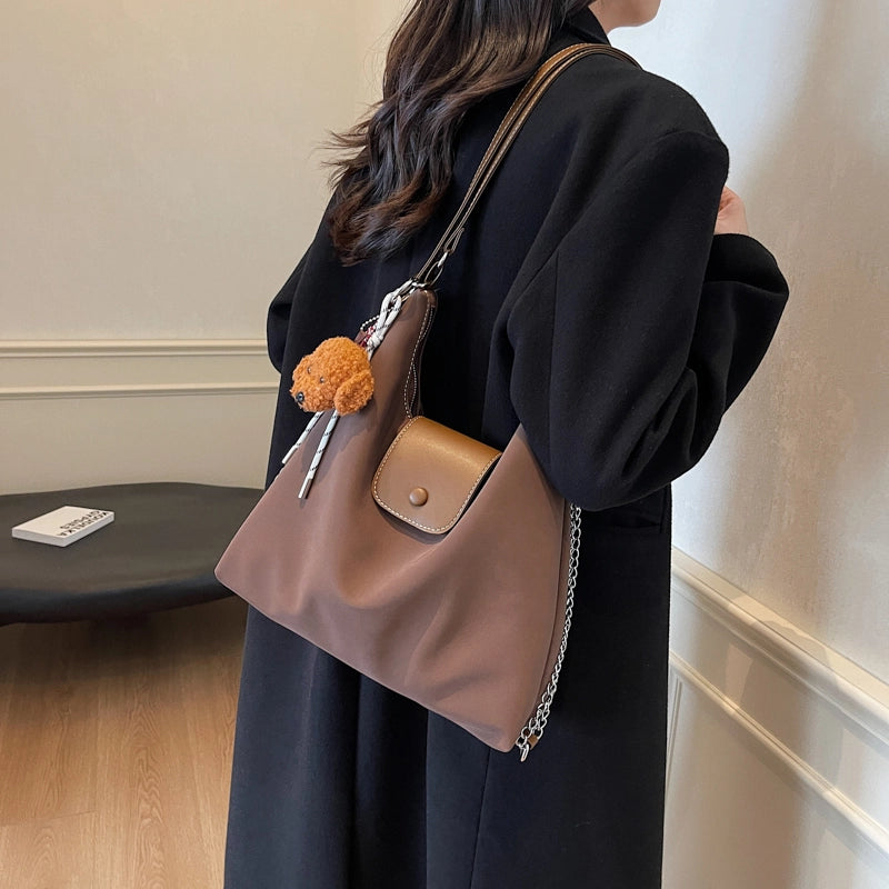 One Size Solid Color Casual Street Shopping Women’s Backpack