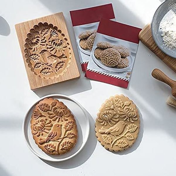 Wood Patterned Cookie Cutter - Embossing Mold For Cookies