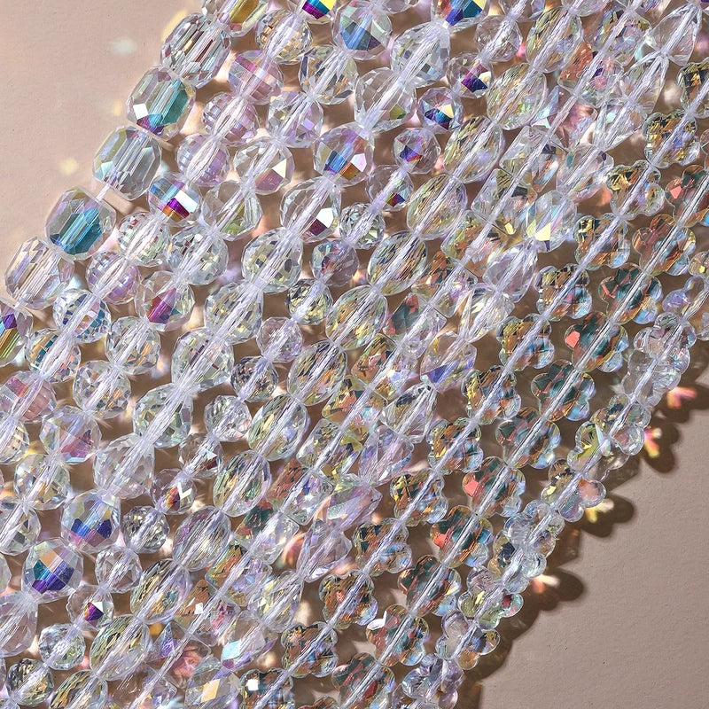 1 Set Hole 1~1.9mm Glass Geometric Beads