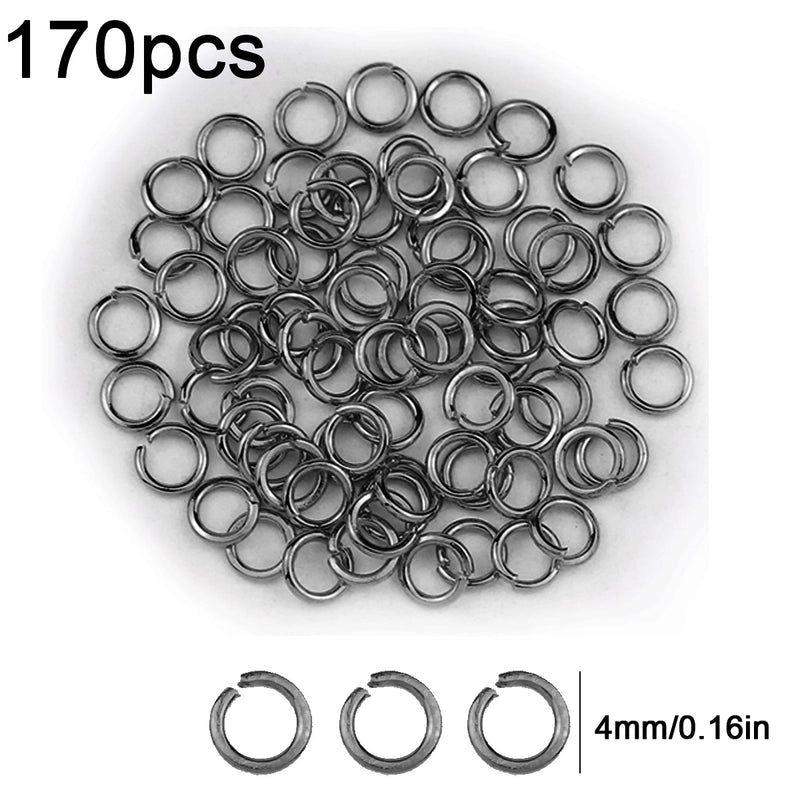 1 Set Diameter 3mm Diameter 4mm Diameter 5mm Alloy Solid Color Open Jump Rings Jewelry Accessories