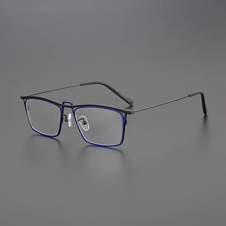 Ultralight Color Ultralight color pure titanium glasses frame Men women personality ...