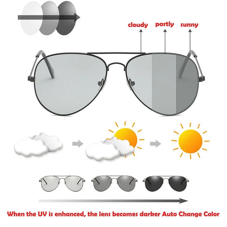 Polarized Rectangle Metal Aviator Sunglasses