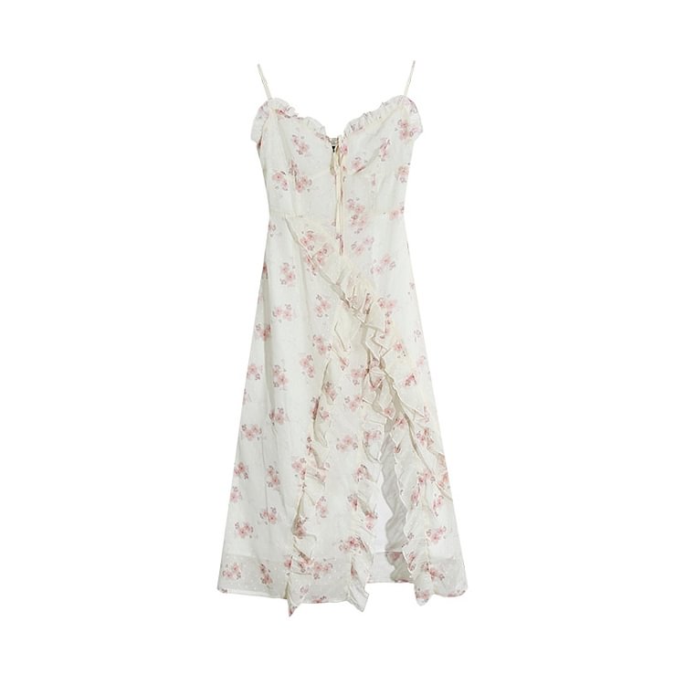 Floral Sleeveless Elegant Midi Dress Set PE054