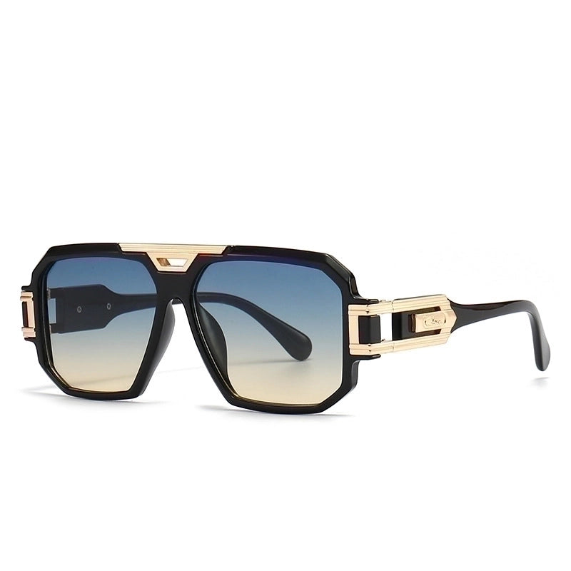 Casual Retro Solid Color Pc Square Full Frame Men’s Sunglasses