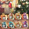 8PCS DIY Diamond Art Greeting Cards Xmas Congratulations Cards & Gifts (Gnome)